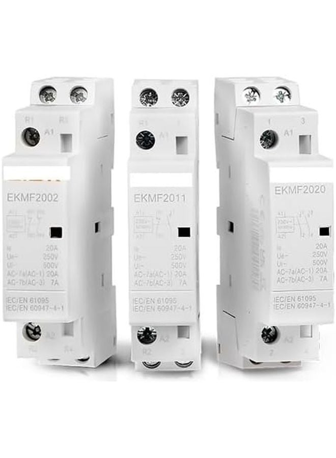 Din Rail Modular AC Contactor 2P 20A 2NO 220V Single Phase 25A 16A for Home Automation - Image 1