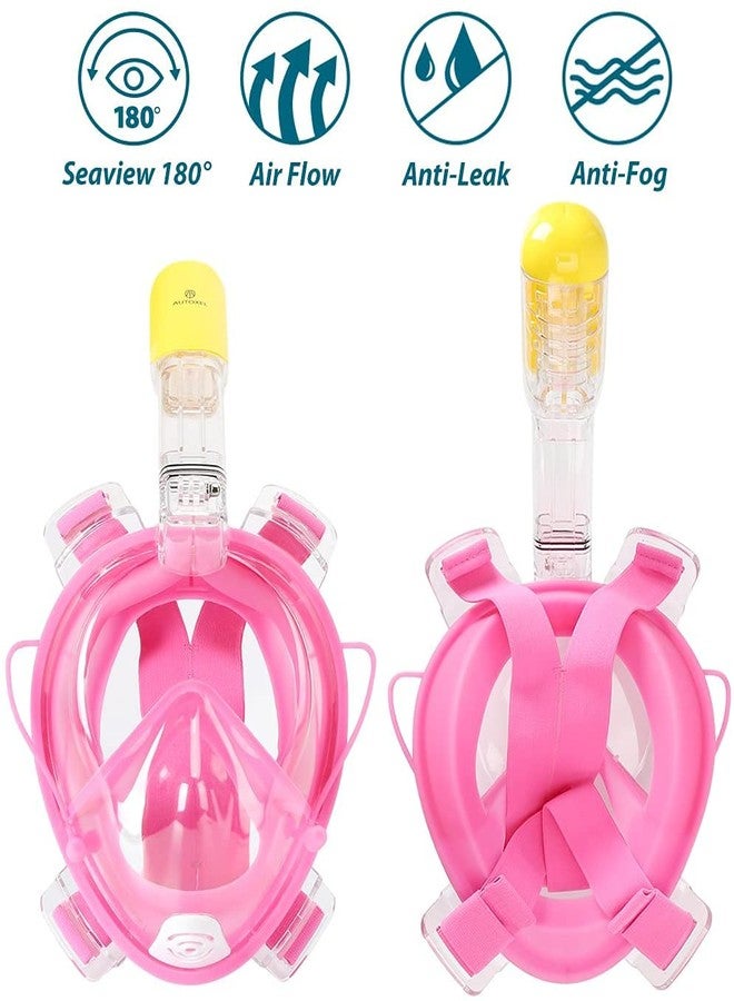 TRAY Full Face Snorkel Mask, Full Face Snorkel Mask for Adults, Diving Mask Premium Innovative Safety Breathing System, 180 Panoramic Foldable Anti Fog Anti Leak Swimming Mask(S/M) - Image 3