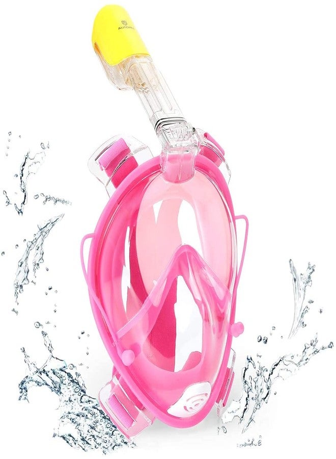 TRAY Full Face Snorkel Mask, Full Face Snorkel Mask for Adults, Diving Mask Premium Innovative Safety Breathing System, 180 Panoramic Foldable Anti Fog Anti Leak Swimming Mask(S/M) - Image 1