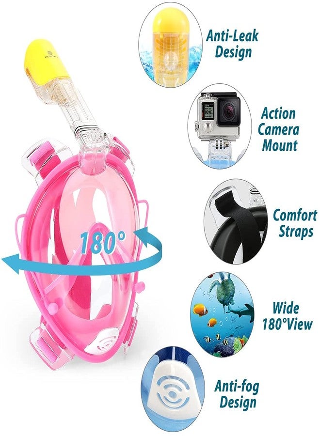 TRAY Full Face Snorkel Mask, Full Face Snorkel Mask for Adults, Diving Mask Premium Innovative Safety Breathing System, 180 Panoramic Foldable Anti Fog Anti Leak Swimming Mask(S/M) - Image 2
