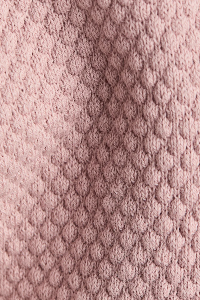 H&M Textured cotton-knit cardigan