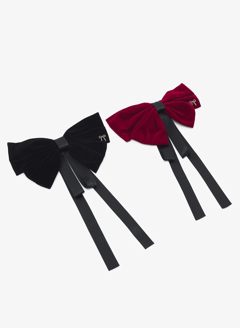 Ginger 2PK Bow Clip