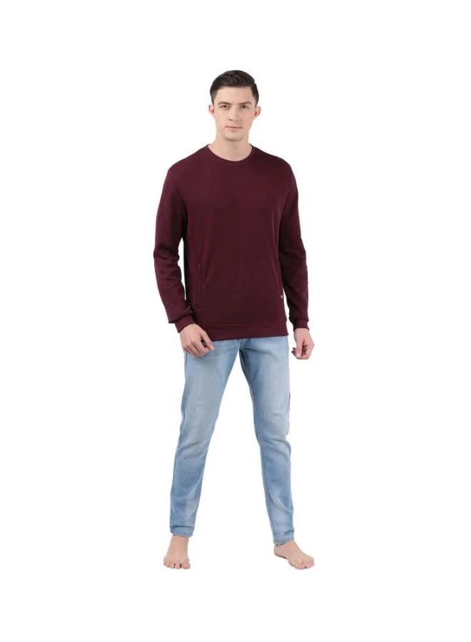 JOCKEY Jockey IM11 Men Super Combed Cotton Rich Plated Sweatshirt with Zipper Pockets