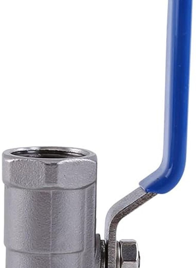 3 قطع من صمام الكرة الملولب من الداخل من الفولاذ المقاوم للصدأ 304 مقاس 1/2 بوصة BSPT للماء والزيت والغاز - Image 5