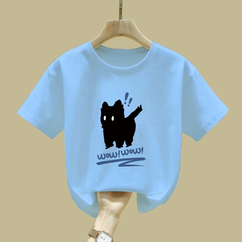 2506# Children'S Clothing Boys And Girls Short Sleeve T-Shirt Children'S Summer Jacket 2025 Boys Cotton Half Sleeve - Image 3