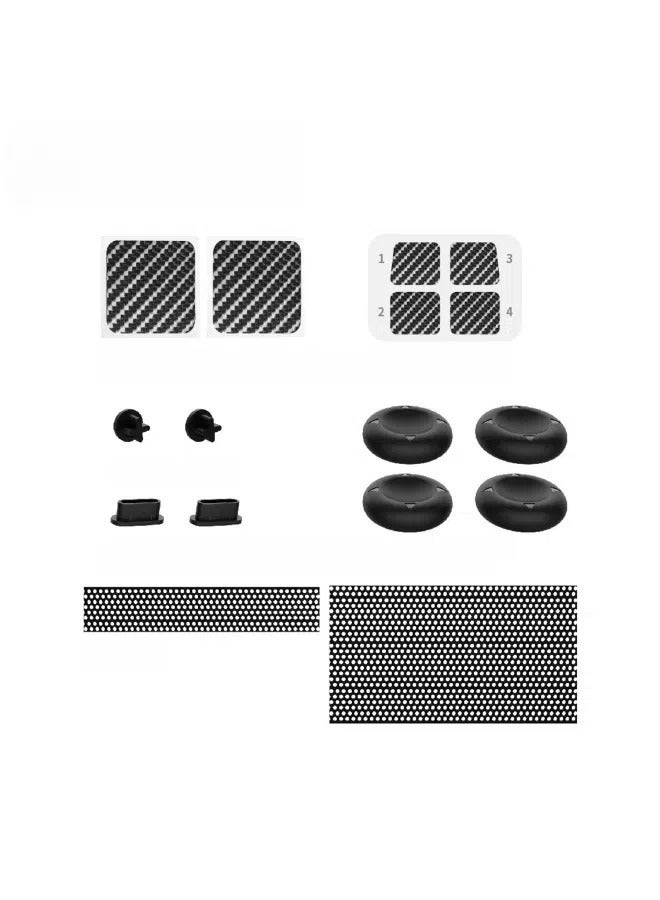 Steam Deck host protection set dust plug + on trackpad sticker + silicone rocker cap GP-812 - Image 1