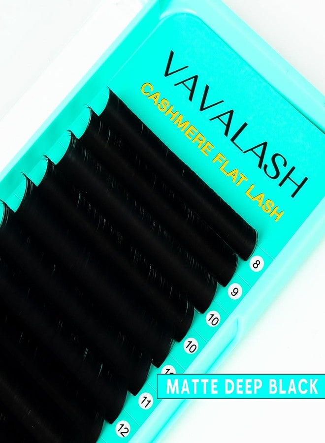 VAVALASH Cashmere Faux Mink Ellipse Flat Lashes 0.15 0.2mm C D Curl 6-17mm Soft Lightweight Classic Lash Extensions Matte Split Tip Natural Eyelash Extensions Professional Salon Use(0.15-CC-9mm) - Image 5