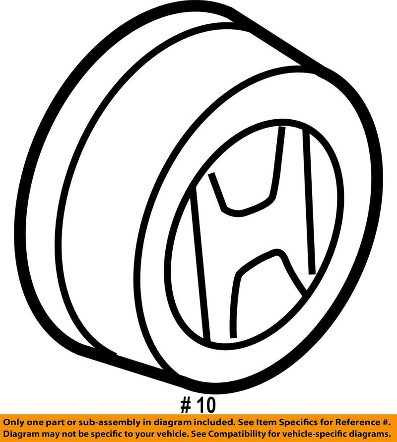 Honda Genuine 44732-S9A-000 Wheel Center Cap - Image 3