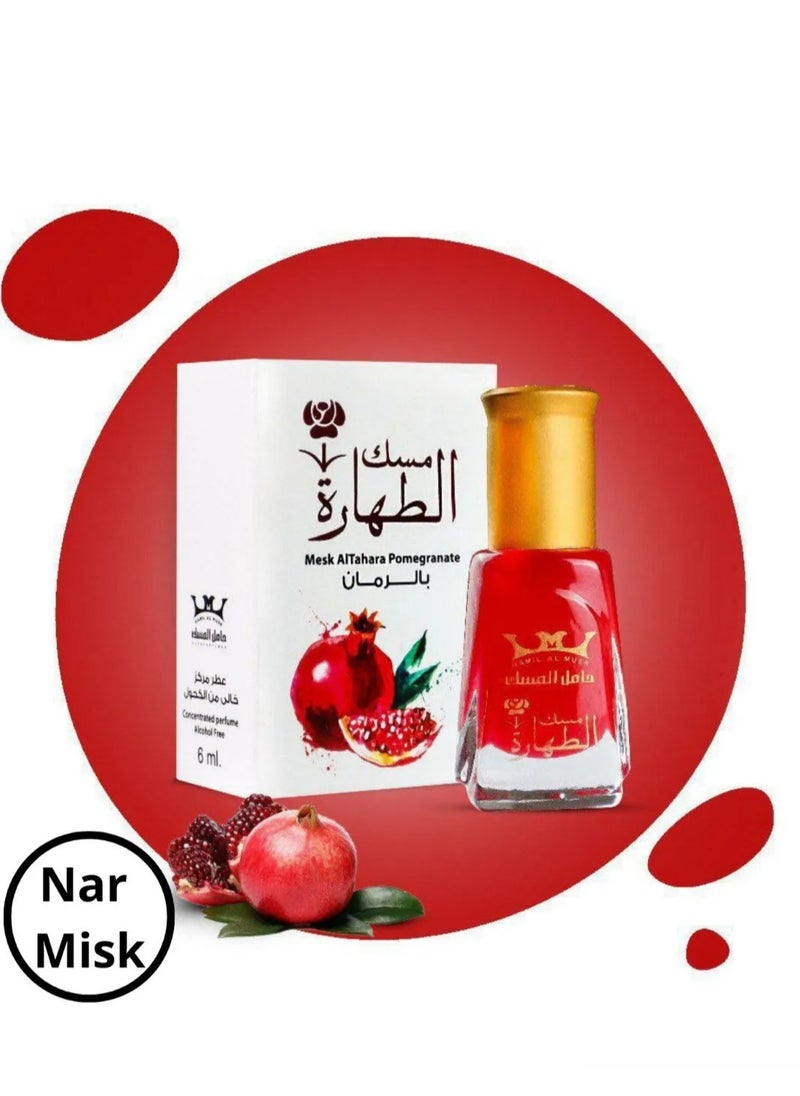 حامل المسك مسك الطهارة الأصلي بالرمان 6 مل  - Image 3