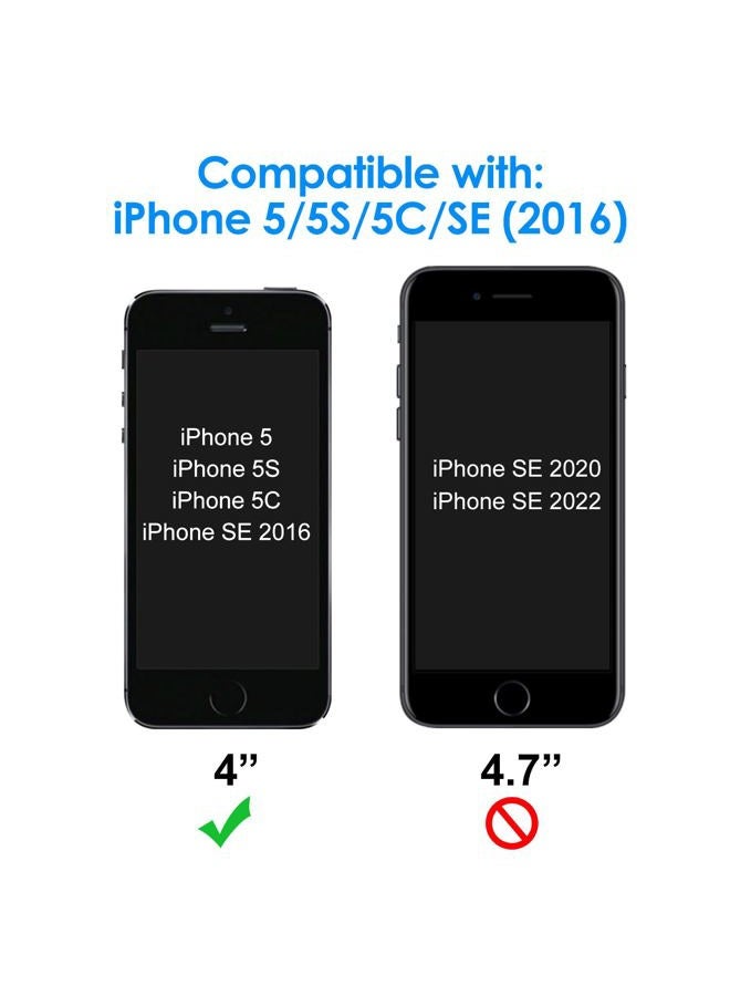 Jetech Screen Protector for iPhone SE (2016 Edition), iPhone 5s, iPhone 5c and iPhone 5, Tempered Glass Film, 2-Pack - Image 2