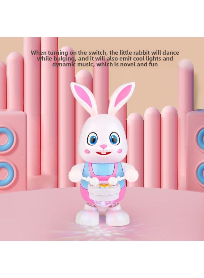 Children's Electric Toys Can Sing And Dance Drum Bunny Baby Learn To Climb Practice Head Up Robot Gift-Color:Dancing Rabbit 4 Songs 【bring Your Own Battery】】 - Image 3