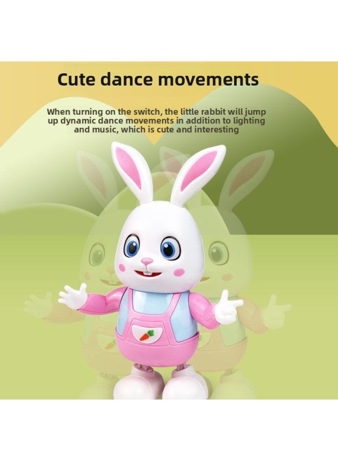 Children's Electric Toys Can Sing And Dance Drum Bunny Baby Learn To Climb Practice Head Up Robot Gift-Color:Dancing Rabbit 4 Songs 【bring Your Own Battery】】 - Image 4