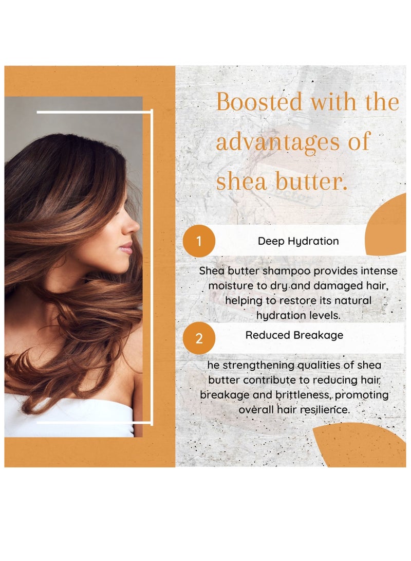 Skin Doctor Shea Butter Regeneration Shampoo & conditioner  - sulfate-free & paraben-free  hair care - Reduced Breakage - Deep Hydration -  Suitable For All Hair Types - 500ml - Image 5