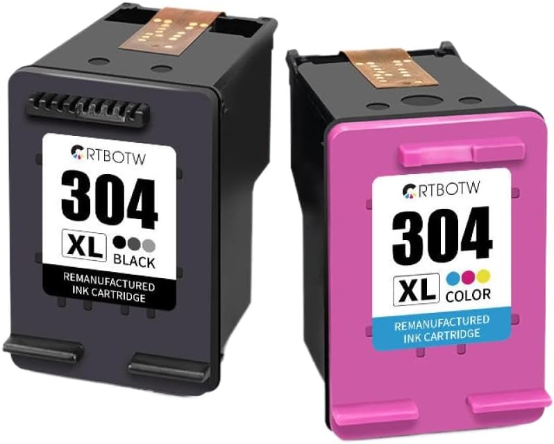 Compatible Ink Cartridge 2 PCS For HP Deskjet 304 304XL 3720 3721 3723 3724 3730 3752 3755 3758 Printers - Image 2