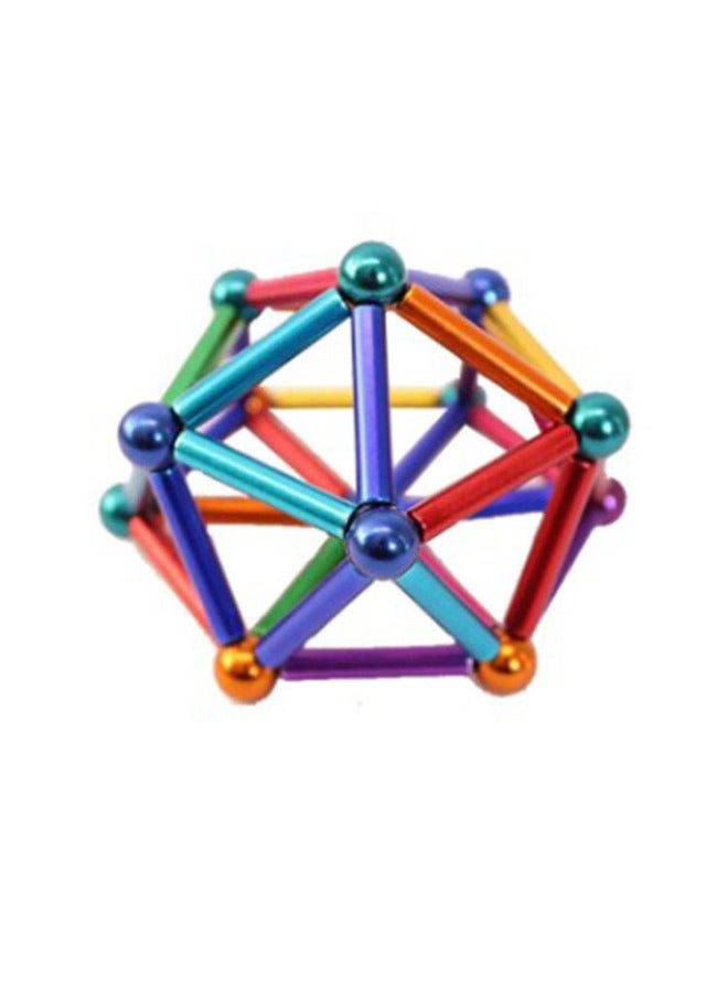 Magnetic Bar Buckyball 36 Bar 27 Ball Decompression Puzzle Creative Spell Outlet-Color:500 Bar (4*11 Short Bar) 600 Ball Nickel Color  - Image 5