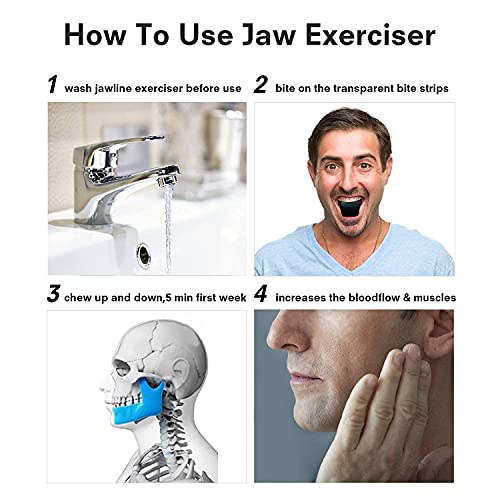 Alexvyan Jaw Exerciser, Jawline Exerciser, Face, and Neck Exerciser - Define Jawline, Slim and Tone Your Face, Jaw Exerciser For Men & Women, Jaw Exerciser and Neck Toning, Facial Exerciser - Image 3