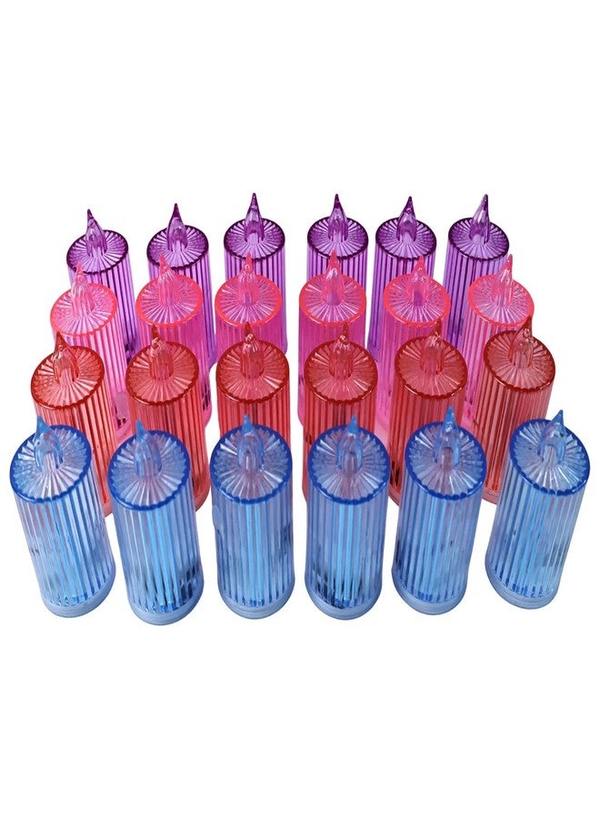 Drumstone (𝟏𝟓 𝐘𝐞𝐚𝐫𝐬 𝐖𝐚𝐫𝐫𝐚𝐧𝐭𝐲 Decorative Flameless Electronic LED Candle Light Set | Battery-Operated Smokeless Candles for Home Décor, Festivals, Parties & Ambient Lighting - Image 1