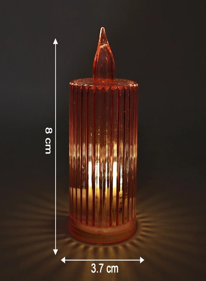 Drumstone (𝟏𝟓 𝐘𝐞𝐚𝐫𝐬 𝐖𝐚𝐫𝐫𝐚𝐧𝐭𝐲 Decorative Flameless Electronic LED Candle Light Set | Battery-Operated Smokeless Candles for Home Décor, Festivals, Parties & Ambient Lighting - Image 5