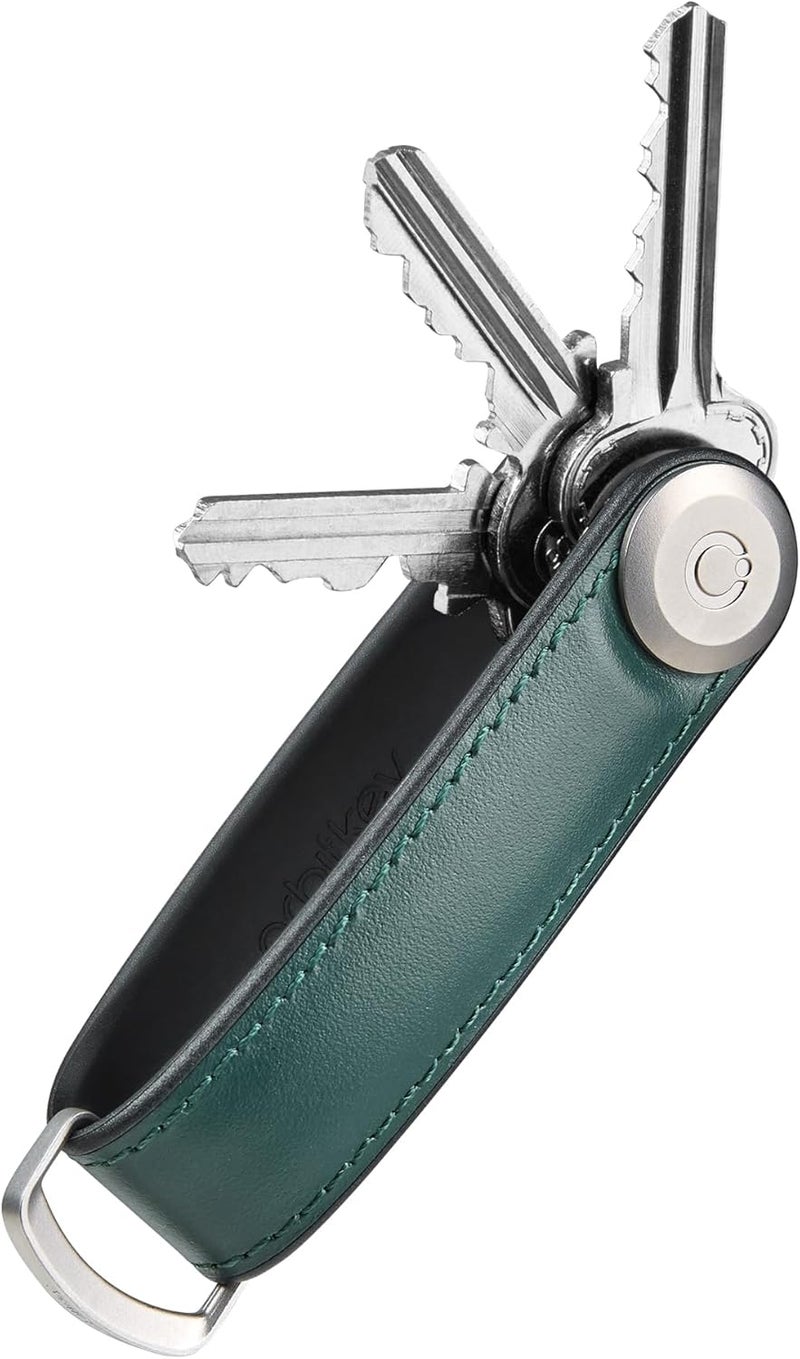 Orbitkey Key Organiser Hybrid Leather in Pine Green - Image 1