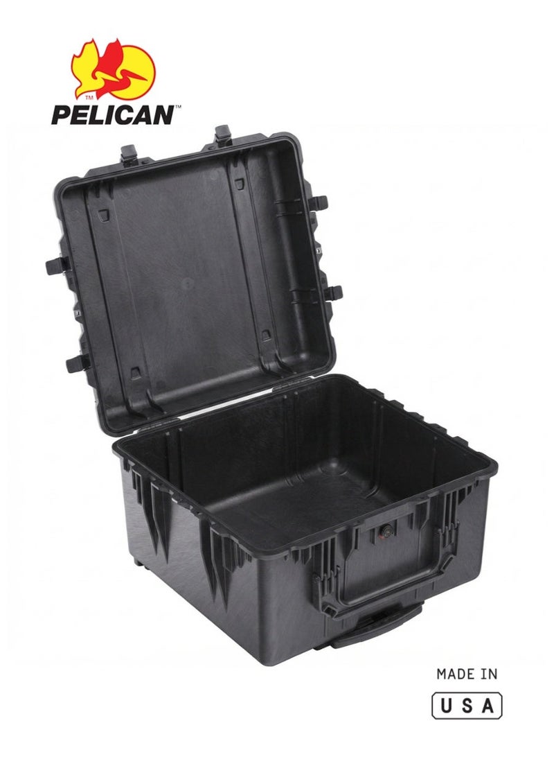 Pelican 1640 Protector Transport Case No Foam, Black, Waterproof and Crushproof - Image 1