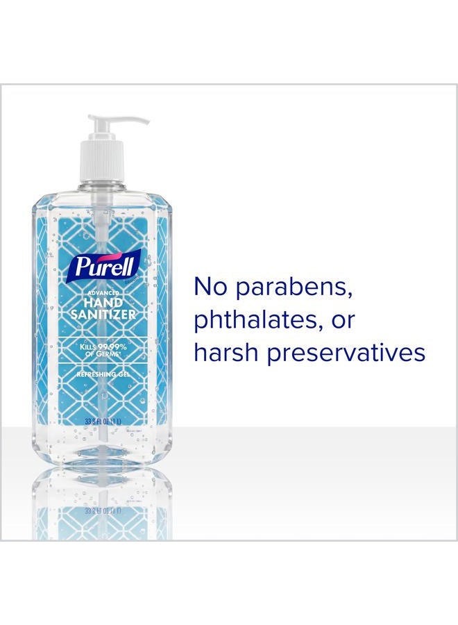 Purell جل مطهر اليدين المتقدم من PURELL، رائحة منعشة، زجاجة مضخة سعة 1 لتر (عبوة من 1) - 9632-04-CMR - Image 3