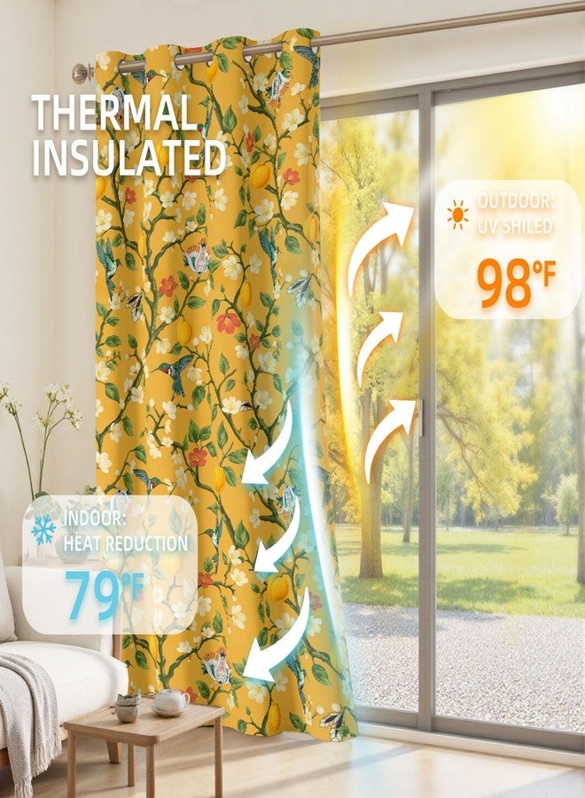 Tyrot Blackout Curtains for Bedroom Black Out Curtains Room Darkening Window Drapes, C2 - Image 4