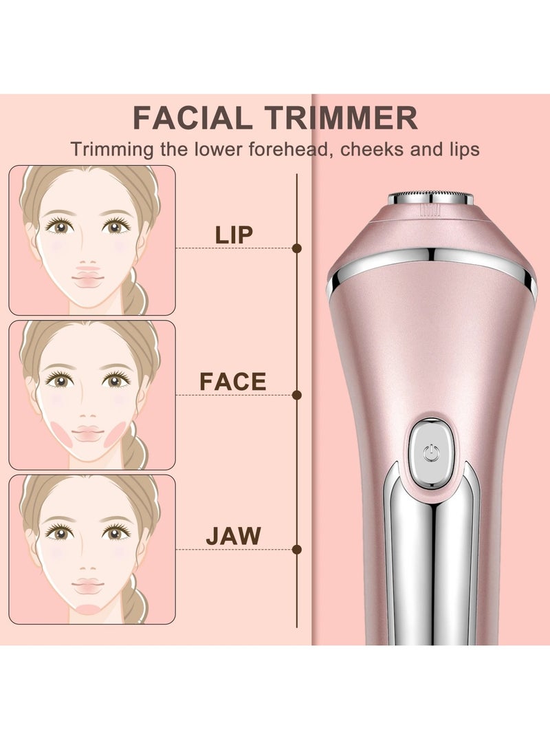 Hatteker - 3-in-1 Electric Shaver for Bikini Chin Arm Legs and Underarms Portable Electric Epilator Painless Cordless IPX7 Waterproof USB Charging Dry and Wet Dual Use Hair Remover for Women - Image 1