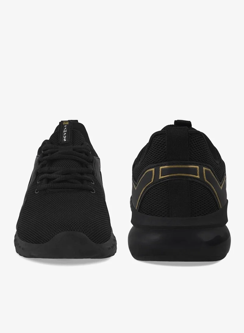 CAMPUS Blk/Gold Men's Low-Top Sneakers - Bold Colours With Cloud Like Comfort for Men | Best Price UAE