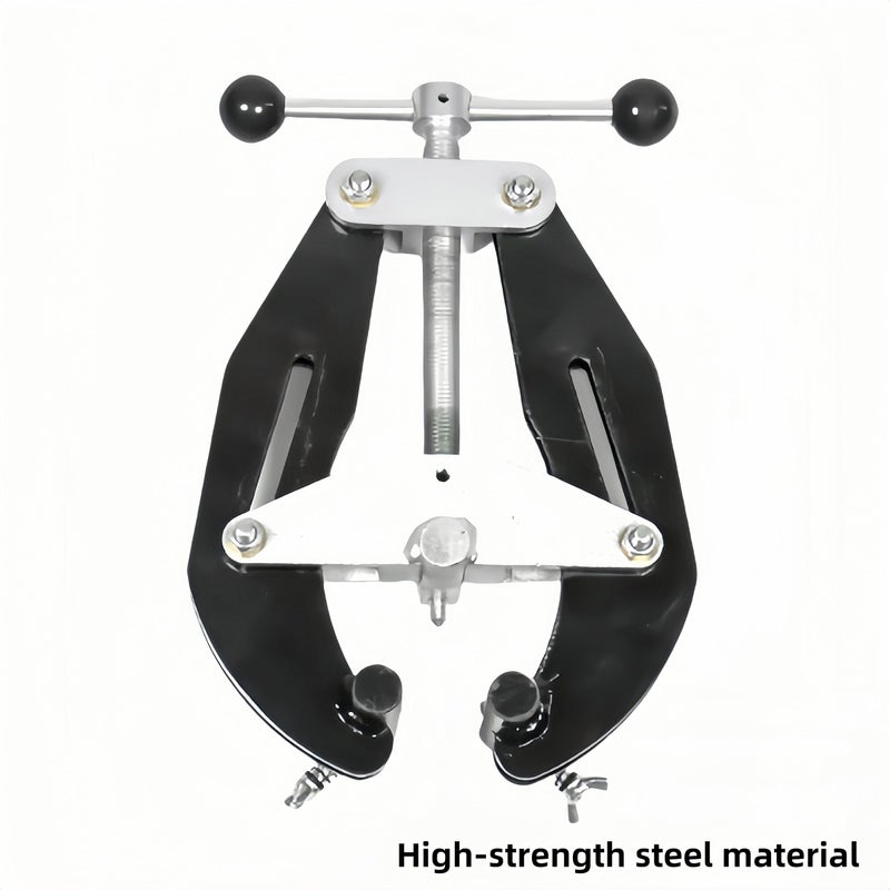 KZU 1-2.5 Inch Pipe Clamp, High Strength Steel Pipe Welding Clamp, Portable Pipe Alignment Clamp Tools with Quick Acting Screws for Pipe Fitting Welding (Black) - Image 3
