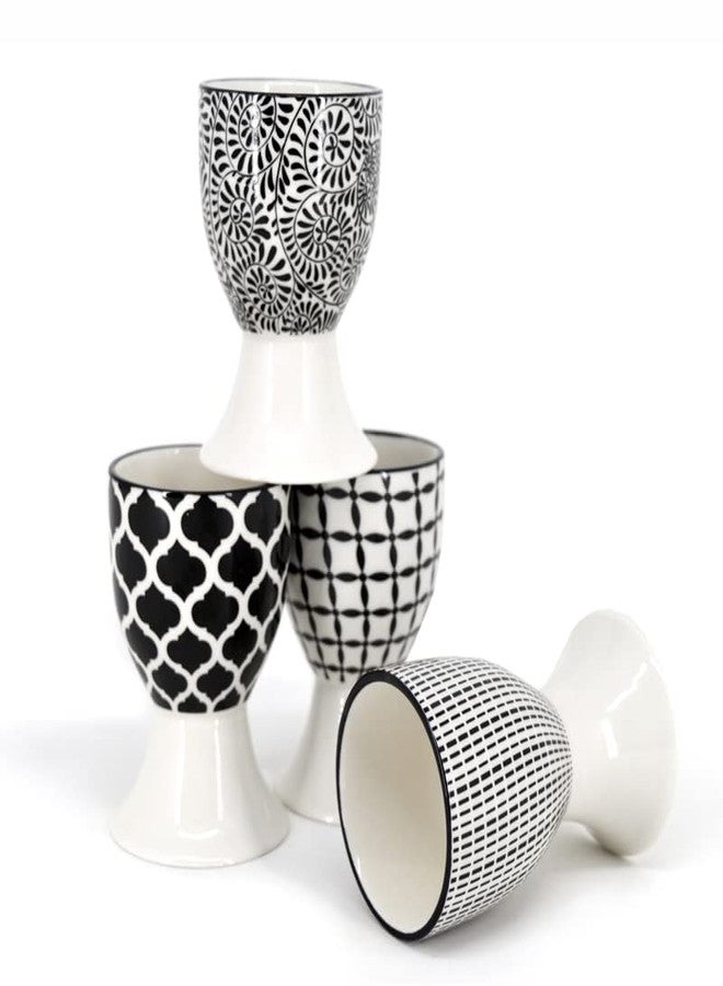 Danesco BIA Cordon Bleu Black & White Egg Cup Set, Regular - Image 2