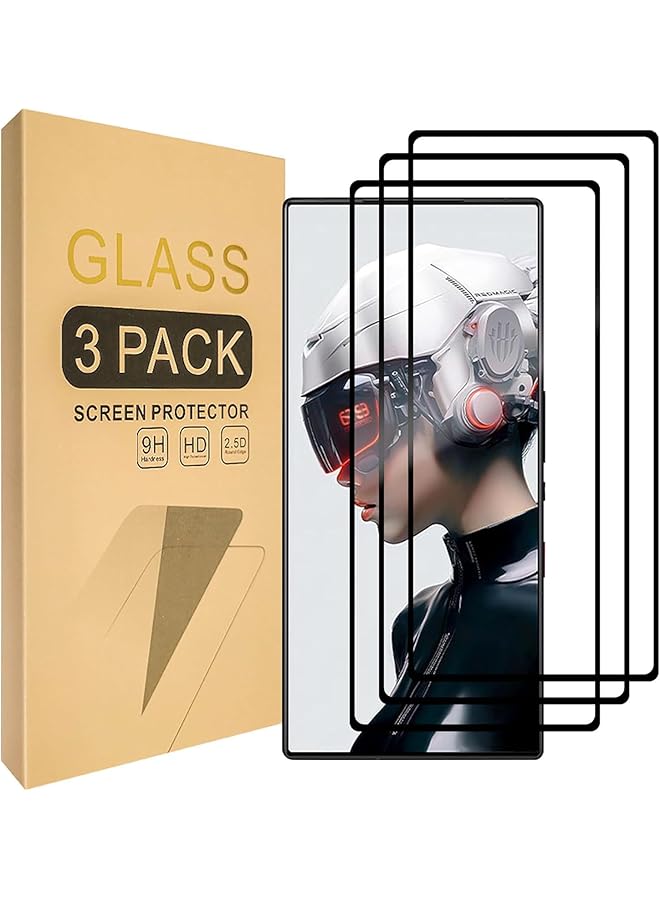 erorex 3 Pack Screen Protector For Zte Nubia Red Magic 8 Pro Red Magic 8 Pro Plus Japan Tempered Glass 9H Hardness Full Screen Glue Cover Screen Protector Hd Red Magic 8 Pro 8 Pro Plus - Image 1