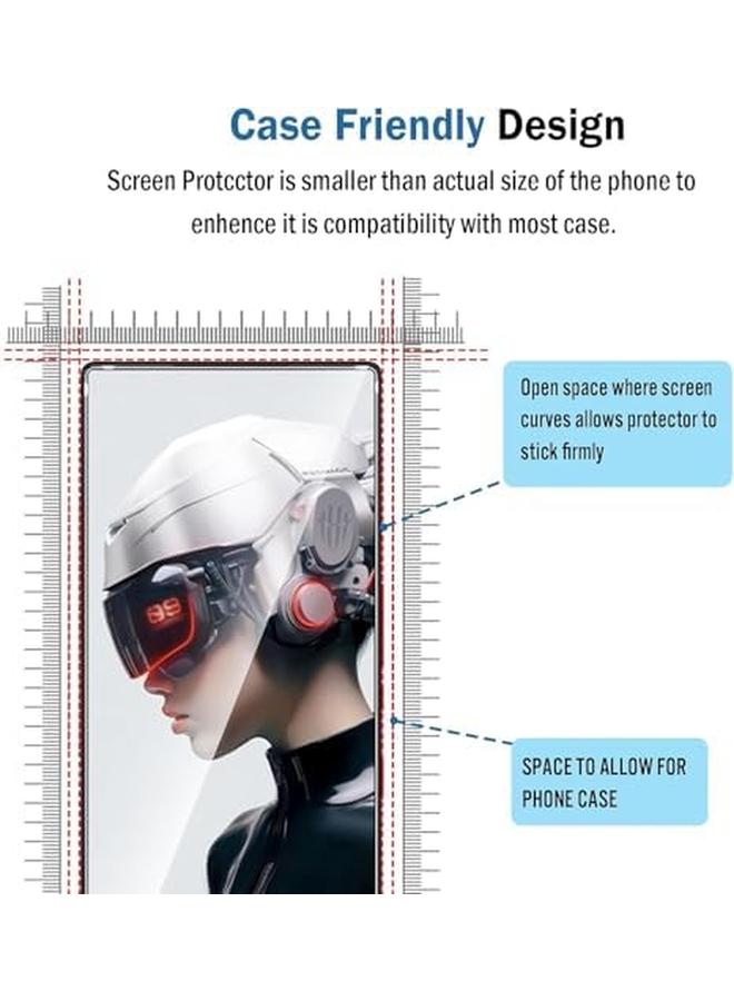 erorex 3 Pack Screen Protector For Zte Nubia Red Magic 8 Pro Red Magic 8 Pro Plus Japan Tempered Glass 9H Hardness Full Screen Glue Cover Screen Protector Hd Red Magic 8 Pro 8 Pro Plus - Image 3