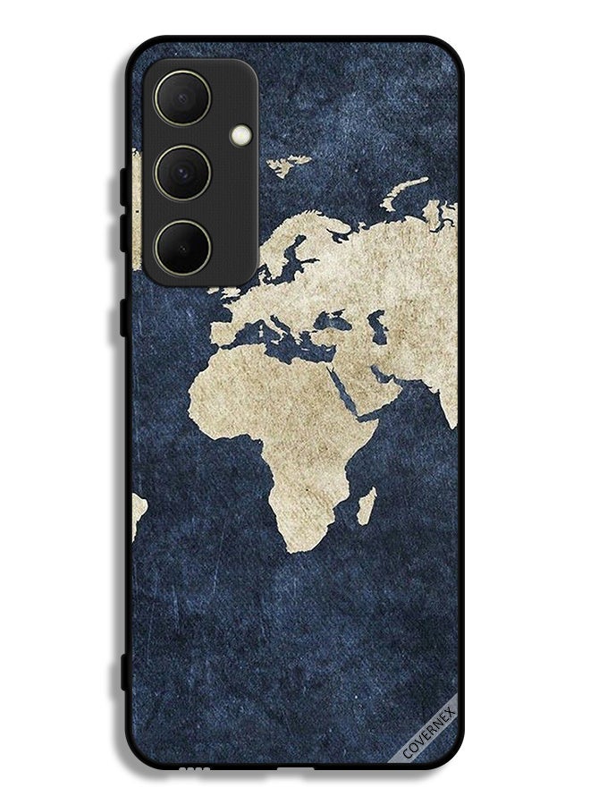 Covernex Samsung Galaxy A35 5G Protective Case Cover Map On Jeans Pattern - Image 1