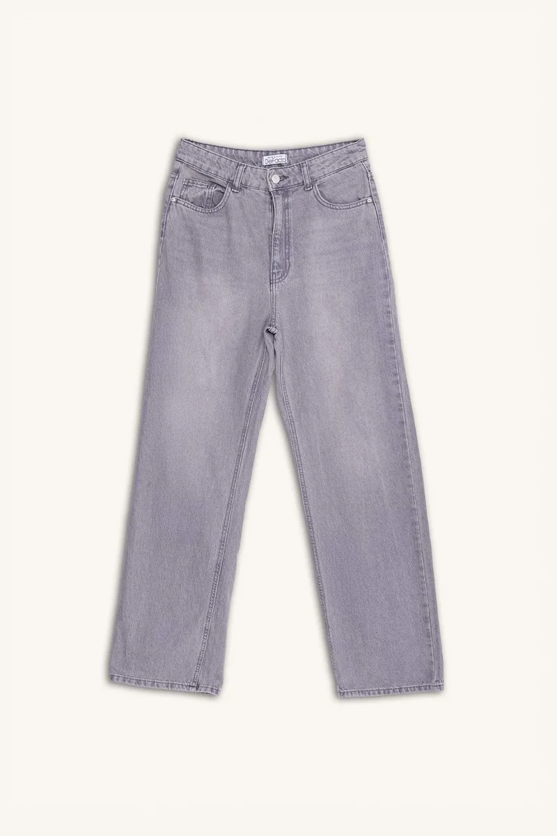 ديفاكتو 90's Wide Leg High Waist Long Jeans