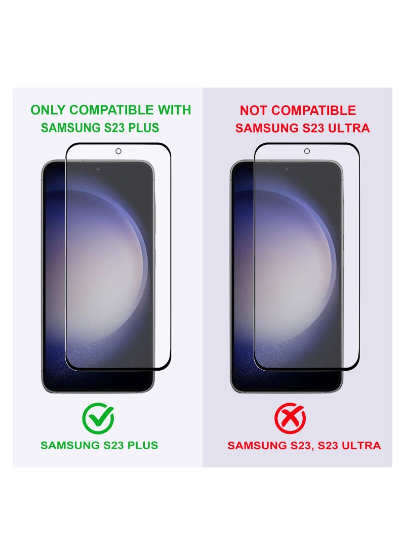 PRIMEEIGHT - Samsung Galaxy S23 Plus Screen Protector 6.6 Inch Display Ultra Thin 9H Hardness Tempered Glass S23+ Easy to Install HD Clear Screen Protector [ 2 PACK ] - Image 1