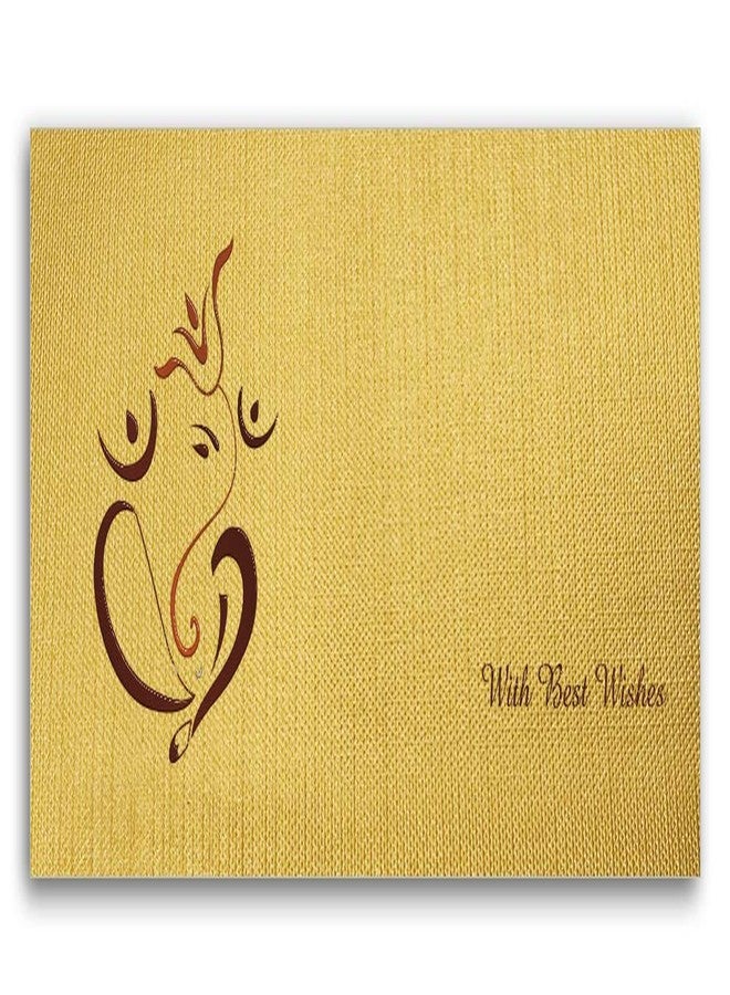 Brown Cloud Exclusive Shagun/Sagan/Money/Gift Envelope/Cover/Lifafa Printed on Golden Texture Paper for Gift/Festival/Occasion with Free Pen (003) (Pack of 20) - Image 3