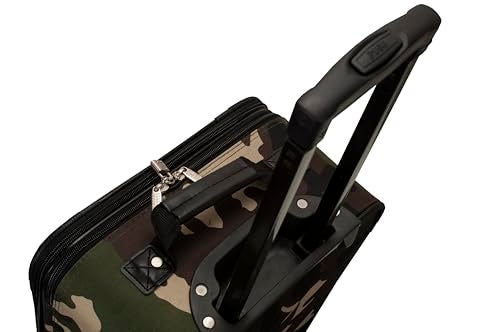 Rockland Fashion Softside Upright Luggage Set,Expandable, Wheel, Telescopic Handle, Camouflage, 2-Piece (14/19) - Image 2