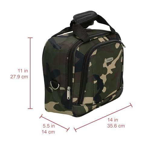 Rockland Fashion Softside Upright Luggage Set,Expandable, Wheel, Telescopic Handle, Camouflage, 2-Piece (14/19) - Image 5