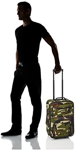 Rockland Fashion Softside Upright Luggage Set,Expandable, Wheel, Telescopic Handle, Camouflage, 2-Piece (14/19) - Image 4