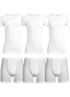 Set of 3+3 half sleeve + under short