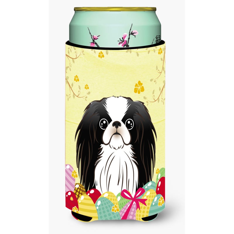 Caroline's Treasures ""Caroline's Treasures BB1912TBC """"Japanese Chin Easter Egg Hunt"""" Tall Boy Hugger Koozie  Multicolor"" 