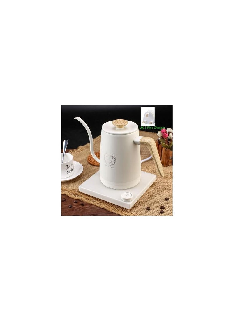 Barista Space 1 L Smart Temperature Controlled Electric Coffee Kettle - White - Image 1
