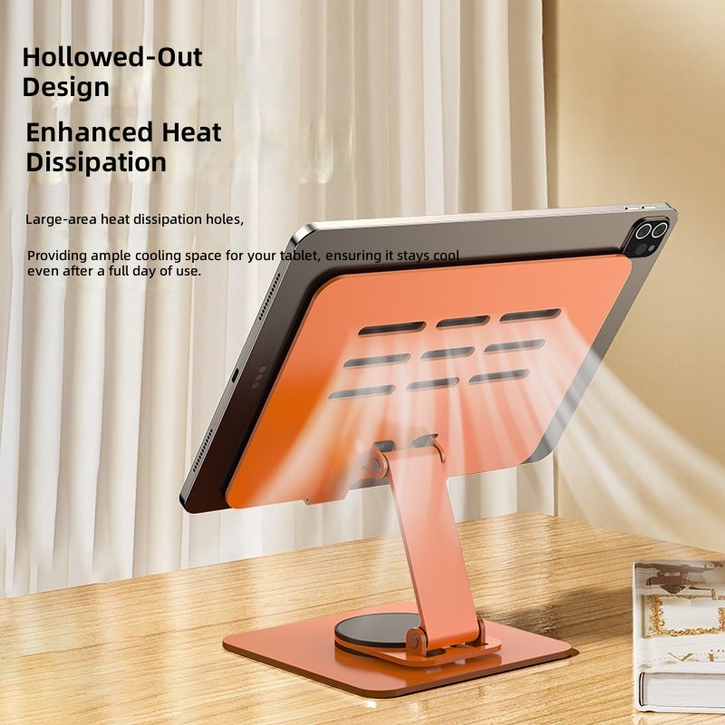 كوباوي حامل مكتبي قابل للطي من المعدن بالكامل، حامل أكريليك قائم على الأرض مع دعم بزاوية 360°، متعدد الوظائف. - Image 3