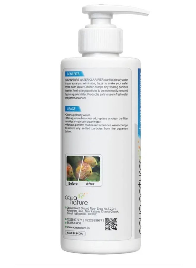 Aquanature aqua nature Water Clarifier Clears Up Cloudy Aquarium Water for Freshwater Aquaria (250ml) - Image 2