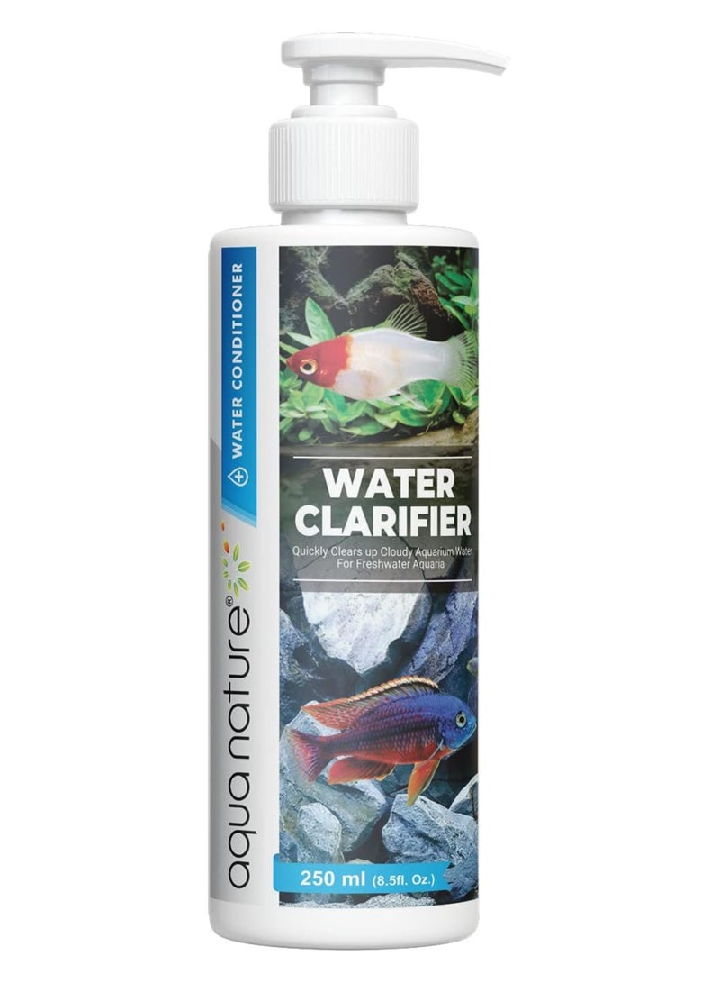 Aquanature aqua nature Water Clarifier Clears Up Cloudy Aquarium Water for Freshwater Aquaria (250ml) - Image 1