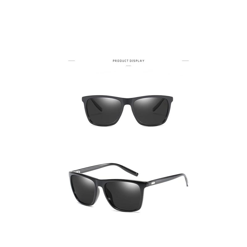 Zikra Plastic Frame Mirror Uv400 Polarized Sunglasses For Women And Men - Image 5