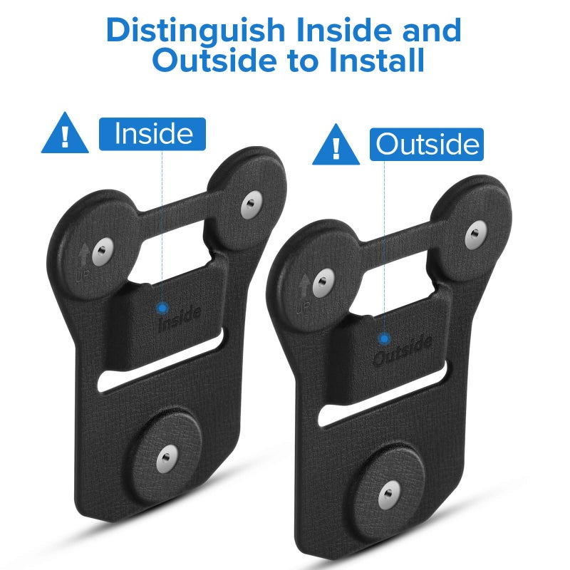 BOBLOV Body Camera Magnet Mount, 6pcs/8pcs Magnets Optional, Universal Magnetic Suction Back Clip, Make from Black Silica,Stick to Clothes for Universal All Brand Body Camera (12x10cm) - Image 2