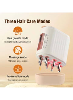 EzzySo Electric Massage Brush Head Scalp Massager Hair Growth Oil Serum Comb Waterproof Head Scratcher Regrowth Hair Treatment With Red Light Therapy  - Image 2