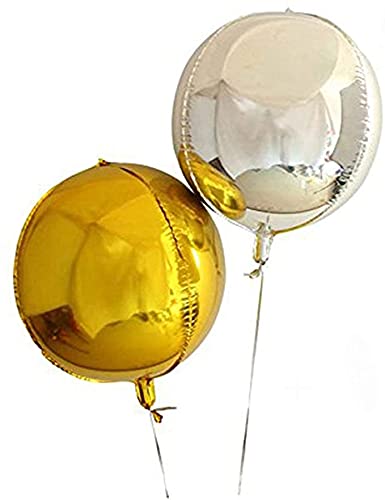 Lazybeee 18" inches Round Shape Party Decorative Foil Balloon for Boys Or Girls | Wedding Anniversary | Birthday Decoration (Pack of 10) - Image 1