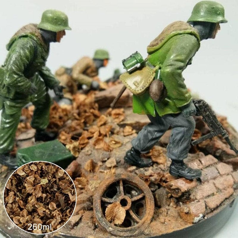 كلاراكو أوراق مصغرة، نموذج مصغر ثابت لسكك حديدية، مواد بناء مناظر طبيعية للحدائق، تصميم طاولة، ديكور مناظر طبيعية، زجاجة 260 مل - Image 4